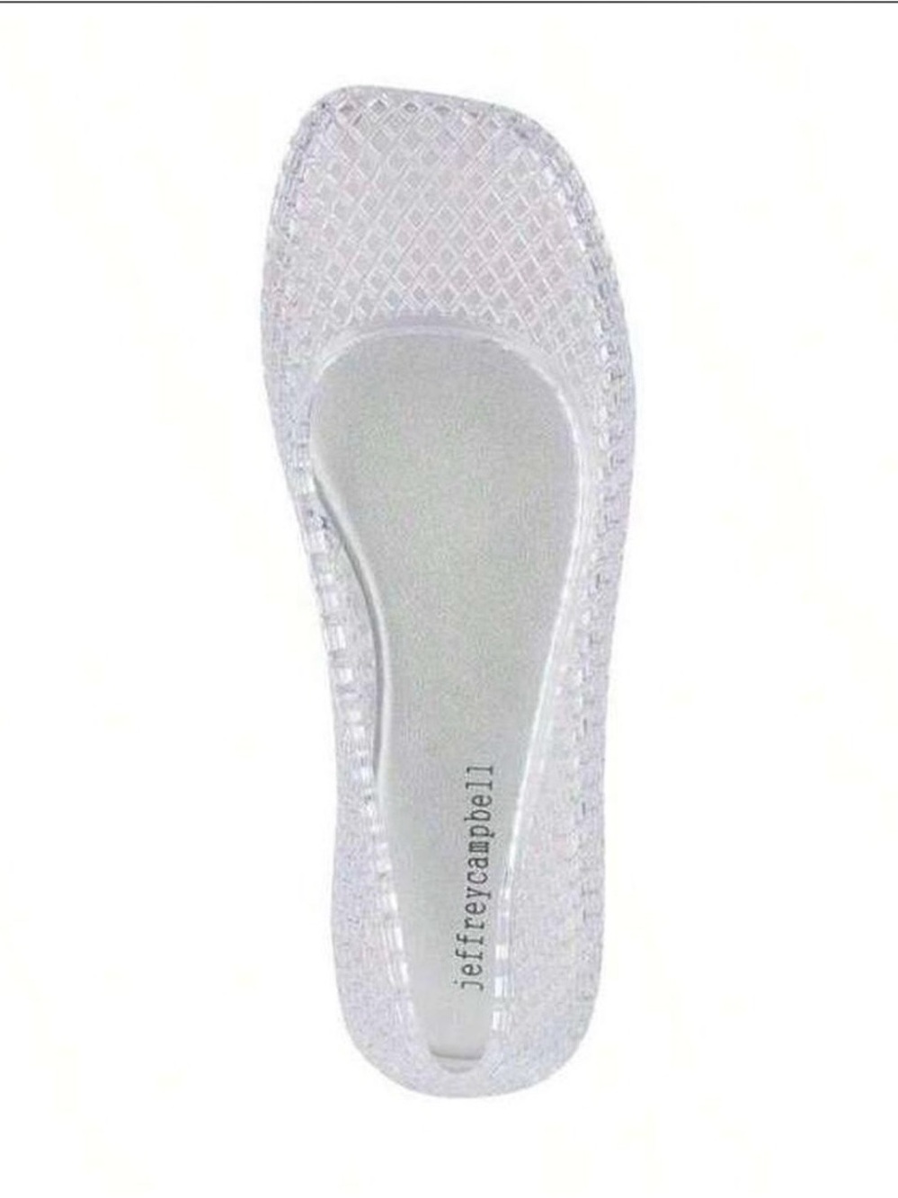 Jeffrey Campbell Clear Jelly Ballet Flat - Crystal Transparent